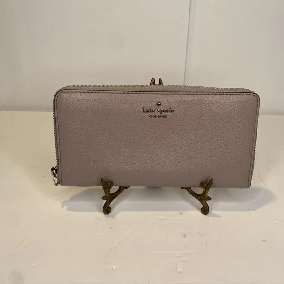 Kate Spade Jackson Zip Around Continental Wallet in Taupe Greige Colorway - Picture 1 of 12